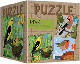 Ptaki. Puzzle 3 w 1 Ptaki. Puzzle 3 w 1