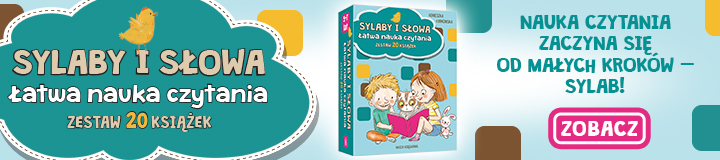 Sylaby i słowa. Łatwa nauka czytania - zestaw 20 książek